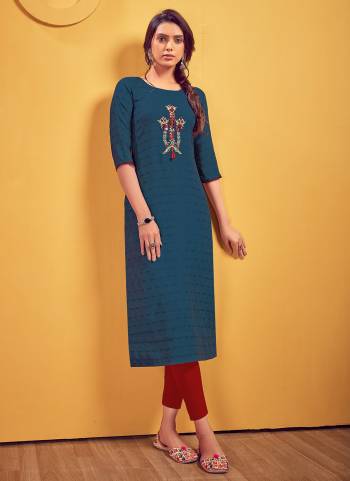 Grab These Casual Wear Readymade Kurti In All Over Pretty Colored.Its Fabricated On Viscose Come With Hand Mirror Embroidery Work.