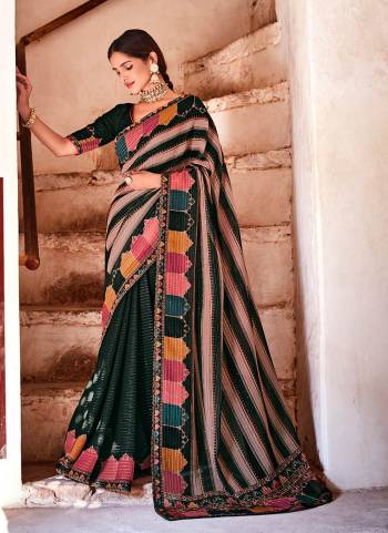 Grab These Beautiful Saree In Pretty Colored Pair With Matching Blouse.Its Saree is Fabricated On Georgette Pair With Georgette Blouse.Beautified With Heavy Work.