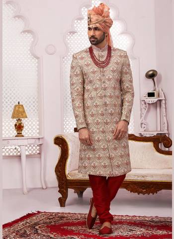 Grab These Readymade Sherwani in Fine Colored.These Shewani is Fabricated On Banarasi Silk Pair With Dupion Silk Bottom With Designer Embroidery Work.Its Available in All Regular Size.