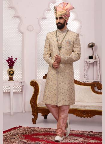 Grab These Readymade Sherwani in Fine Colored.These Shewani is Fabricated On Banarasi Slk Pair With Dupion Silk Bottom With Designer Embroidery Work.Its Available in All Regular Size.