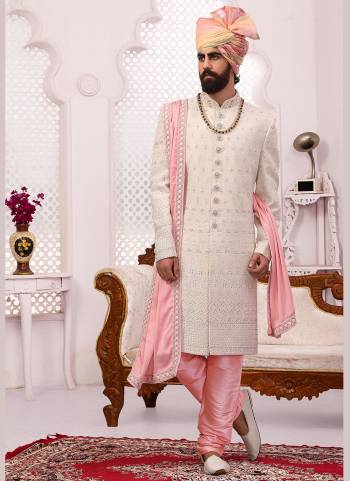 Grab These Readymade Sherwani in Fine Colored.These Shewani is Fabricated On Georgette Pair With Dupion Silk Bottom With Designer Embroidery Work.Its Available in All Regular Size.