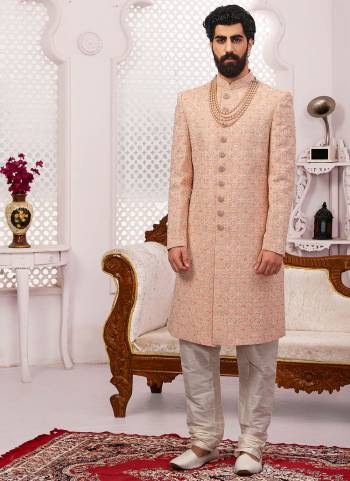 Grab These Readymade Sherwani in Fine Colored.These Shewani is Fabricated On Georgette Pair With Dupion Silk Bottom With Designer Embroidery Work.Its Available in All Regular Size.