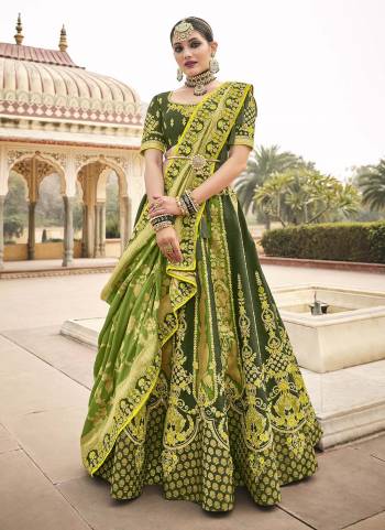 Choose A New Trend For The Pretty Look With This Heavy Designer Lehenga Choli In All Over Lovely Color. This Lehenga Choli Is Fabricated On Silk Paired With Silk Fabricated Dupatta. It IS Beautified With Wevon Designer,Jari,Cord,Sequance Embroidery,Khatli Hand Work Which Gives A Unique Look To It. Grab This Pretty Collection  And Begin A New And Amazing Trend.