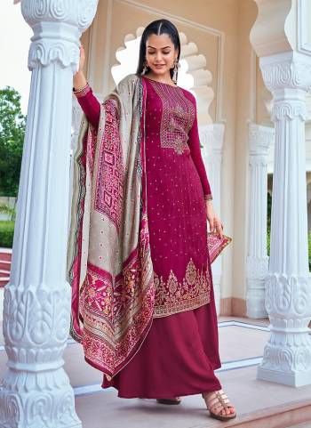 Evergreen And Rich Combination Is Here With This Designer Suit in Lovely Colored.These Top Is Fabricated On Jacquard Silk Pair With Dull Santoon Bottom And Art Silk Dupatta With Wevon Designer, Embroidery Work,Printed.