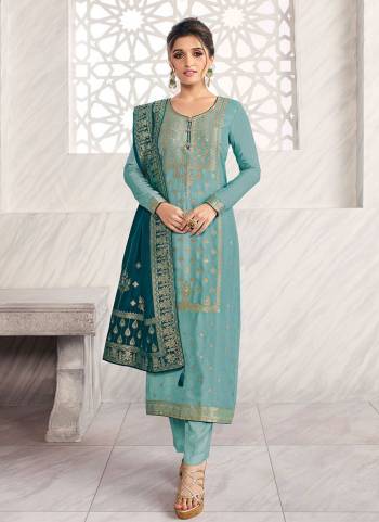 Flaunt Your Rich And Elegant Taste Wearing This Suit In Lovely Color Paired With Same Colored Bottom And Dupatta. This Suit Is Fabricated On Dola Jacquard Pair With Santoon Bottom And Dola Jacquard Dupatta. Beautified with Woven Designer. It Is Gives Your Personality A Very Sophisticated Look