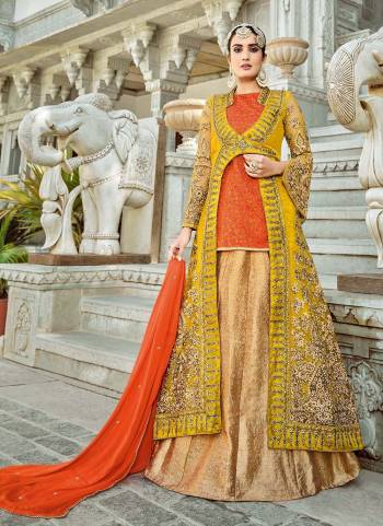 Enhance Your Personality Wearing This Designer Suit In Lovely Colored Top Paired With Bottom And Dupatta. Its Fabricated On Silk Based. It Is Beautified With Designer Heavy Embroidery Work Making The Suit Attractive. Buy Now