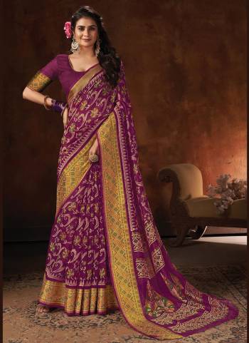 For a Beautiful Look, Grab This Fancy Saree In All Over Pretty Colored.Its Saree And Blouse Are Fabricated On Cotton Blend.Its Beautified With Designer Printed.