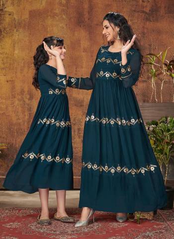 This Festive Season Look Beautiful And Feel comfortable In Beautiful Colored Combo Gown.These Gown Is Fabricated On Blooming Georgette Come With Designer Sequance Embroidery Work.Its Available All Regular Size.