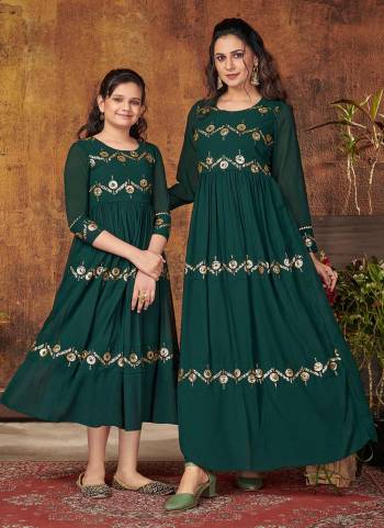 This Festive Season Look Beautiful And Feel comfortable In Beautiful Colored Combo Gown.These Gown Is Fabricated On Blooming Georgette Come With Designer Sequance Embroidery Work.Its Available All Regular Size.