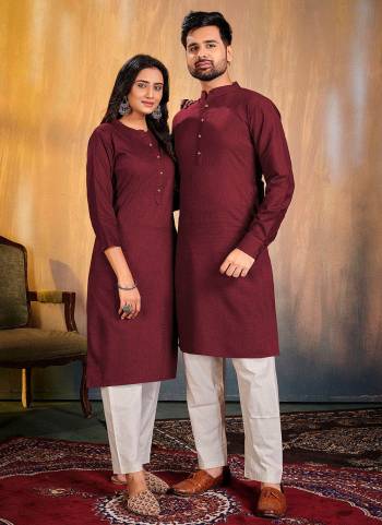 Take your ethnic style quotient to the next level by wearing this fashionable Couple Combo Set.Its Come With Cotton Base Fabricated Pair With Cotton Fabric Bottom.Its Available In All Regular Size.Buy Now