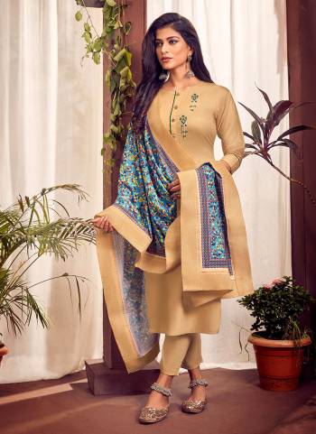 Grab These Readymade Suit In All Over Fine Colored.These Top And Bottom Are Fabricated On Jam Cotton Pair With Muslin Dupatta.Its Beautified Wth Embroidery Work