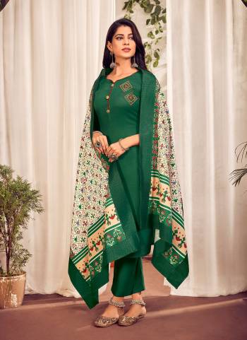 Grab These Readymade Suit In All Over Fine Colored.These Top And Bottom Are Fabricated On Jam Cotton Pair With Muslin Dupatta.Its Beautified Wth Embroidery Work