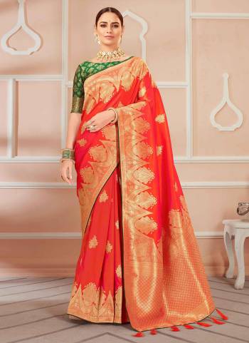 For A Beautiful Look , Grab These Fancy Designer Saree In All Over Fine Colored.These Saree And Blouse Are Fabricated On Banarasi Silk Beautified With Heavy Wevon Designer