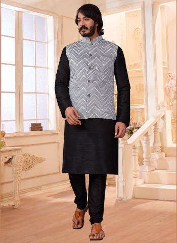 Take your ethnic style quotient to the next level by wearing this fashionable Combo kurta set.Its Come With Art SIlk Base Fabricated Pair With Silk Fabric Payjama.Buy Now