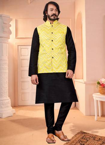 Take your ethnic style quotient to the next level by wearing this fashionable Combo kurta set.Its Come With Art SIlk Base Fabricated Pair With Silk Fabric Payjama.Buy Now