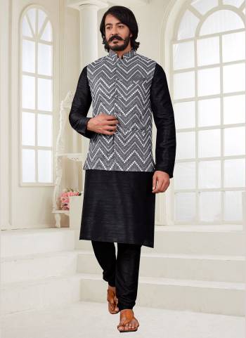 Take your ethnic style quotient to the next level by wearing this fashionable Combo kurta set.Its Come With Art SIlk Base Fabricated Pair With Silk Fabric Payjama.Buy Now