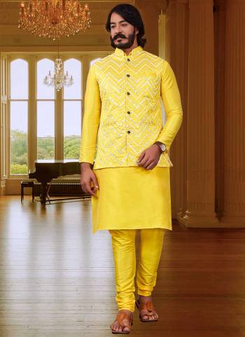 Take your ethnic style quotient to the next level by wearing this fashionable Combo kurta set.Its Come With Art SIlk Base Fabricated Pair With Silk Fabric Payjama.Buy Now