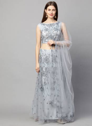 You Will Definitely Earn Lots Of Compliments Wearing This Designer Lehenga In All Over Same Colored,These Lehenga And Blouse Are Fabricated On Net Pair With Net Dupatta.Its Beautified Wth Designer Embroidery Work.