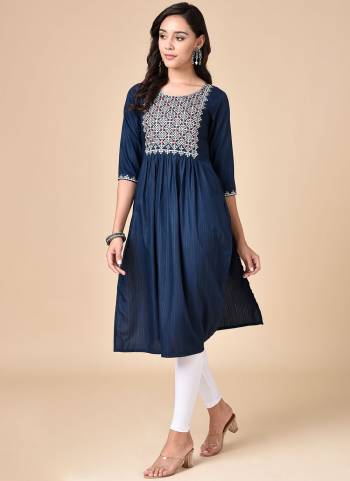 For A Casual Wear , Grab These Kurti in Fine Colored.These Kurti is Fabricated On Rayon Based.Its Beautified With Embroidery Work Also Available in All Regular Size.