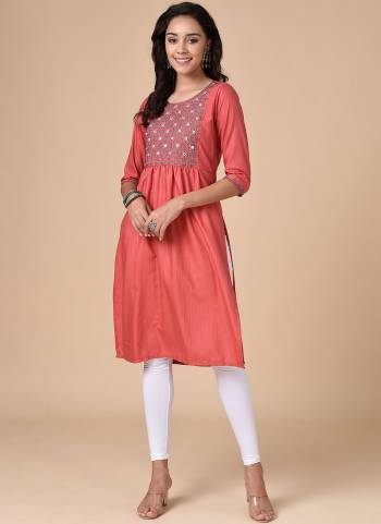 For A Casual Wear , Grab These Kurti in Fine Colored.These Kurti is Fabricated On Rayon Based.Its Beautified With Embroidery Work Also Available in All Regular Size.