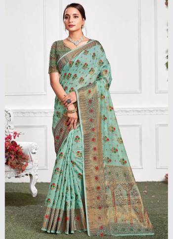 For A Different Look, Grab These Saree in Musterd Colored Pair With Usterd Blouse.These Saree And Blouse Are Fabricated On Cotton Based.Its Beautified With Woven Designer Work.