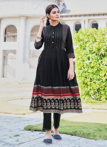 This Festive Season Look Beautiful And Feel comfortable In Beautiful Colored Kurti With Pant.These Kurti And Pant Are Fabricated On Rayon Slub.Its Beautified With Designer Printed With Embroidery.Its Available In All Regular Size.