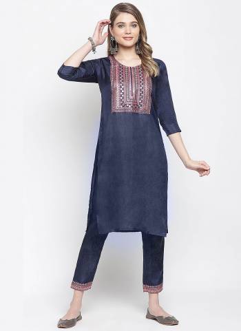 This Festive Season Look Beautiful And Feel comfortable In Beautiful Colored Kurti With Pant.These Kurti And Pant Are Fabricated On Silk Blend.Its Beautified With Designer Sequance Embroidery Work.Its Available In All Regular Size.