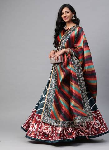 For A Different look,Grab These Fancy Lehenga in All Over Fine Colored.These Lehenga And Blouse Are Fabricated on Art Silk Pair With Art Silk Dupatta.Its Beautified With Designer Digital Printed.Buy Now These Amazing Collection.