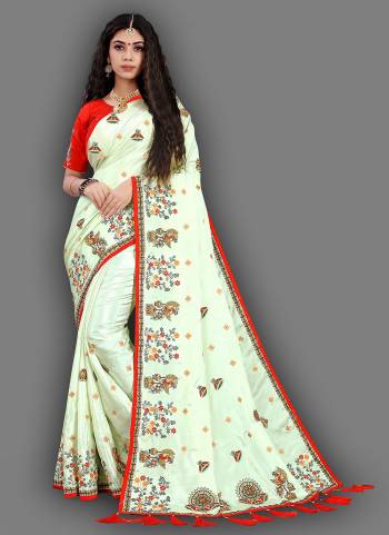 Looking Beautiful In These Pretty Colored Saree Come With Contrast Blouse.These Saree is Fabricated On Crepe Slk Pair With Silk Blouse Its Beautified With Heavy Embroidery And Diamond Work.Buy Now 