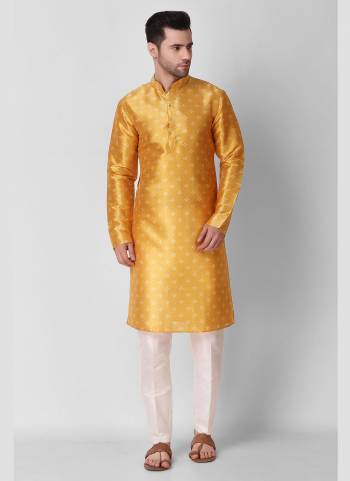 Take your ethnic style quotient to the next level by wearing this fashionable kurta set.Its Come With Art Silk Fabricated Pair With Art Silk Fabric Payjama.Buy Now