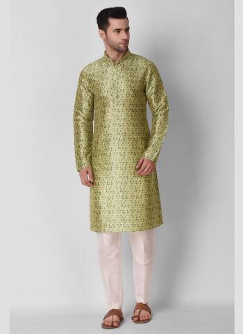 Take your ethnic style quotient to the next level by wearing this fashionable kurta set.Its Come With Art Silk Fabricated Pair With Art Silk Fabric Payjama.Buy Now