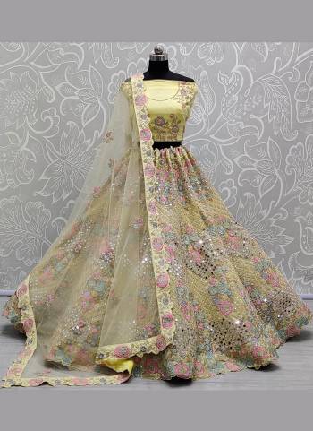 For A Different Look,Grab These Designer Lehenga in All Over Pretty Colored Pair With Blouse And Dupatta.These Lehenga Choli is All Over Net Base Fabric With Designer Work.Buy Now These Lehenga For Up Coming Wedding Season