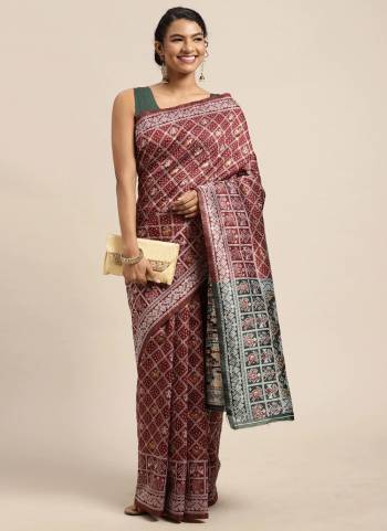 Grab These Saree in All Over Lovely Colored Pair With Contrasting Blouse.These Saree And Blouse Are Fabricated On Silk Based With Heavy Woven Designer Work.Buy Now