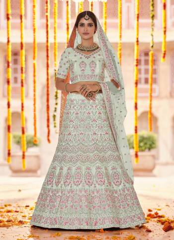 Here Is An Attractive Looking Designer Lehenga Choli in All Over Beautiful Colored.These Lehenga And Blouse Are Fabricated On Crepe Pair With Soft Net Dupatta.Its Beautified With Heavy Designer Work.