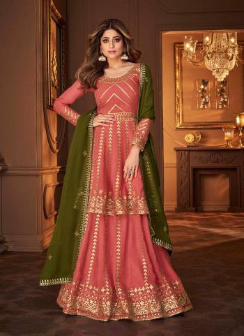 Flaunt Your Rich And Elegant Taste Wearing This Designer Suit in All Over Beautiful Colored.These Top And Bottom Are Fabricated on Georgette Based Pair With Georgette Dupatta.Its Beautified With Heavy Sequance Embroidery Work.