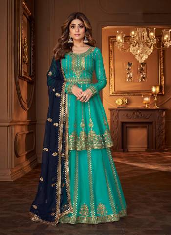 Flaunt Your Rich And Elegant Taste Wearing This Designer Suit in All Over Beautiful Colored.These Top And Bottom Are Fabricated on Georgette Based Pair With Georgette Dupatta.Its Beautified With Heavy Sequance Embroidery Work.