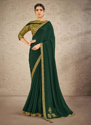 Shine Bright With This Beautiful Saree in All Over Fine Colored.These Saree is Fabricated on Satin Silk Pair With Raw Silk Blouse.Buy Now These Pretty Saree.