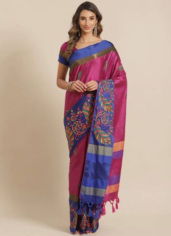 For A Pretty Look , Grab These Saree in All Over Fine Colored.These Saree And Blouse Are Fbaricated on Cotton Silk.Its Beautified With Wevon Designer,Embroidery Work. 