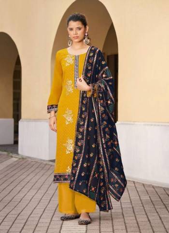 Here Is An Attractive Looking?Plazzo Suit in All Over Fine Colored.These Top is Fabricated On Faux Georgette Pair With Santoon Bottom And Georgette Dupatta.Its Beautifie With Designer Work.Buy Now