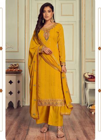 Simple And Elegant Looking Suit Is Here in Pretty Colored Pair With Bottom And Dupatta.These Top Is Fabricated on Faux Georgette Pair With Santoon Bottom And Faux Georgette Dupatta.Its Beautified With Designer Embroidery Work.