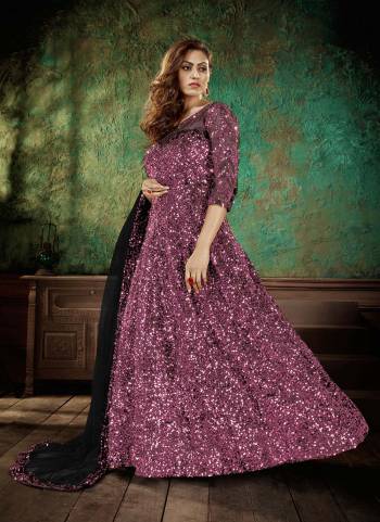 Grab These Anarakali Gown in Beautiful Colored Pair With Contrasting Dupatta,These Gown And Dupatta Are Fabricated on Net Based.Its Beautified With Heavy Sequance Embroidery Work.