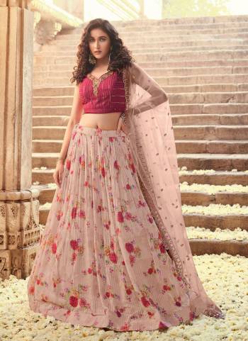 For A Designer Look,Grab These Lehenga in Beautiful Colored Pair With Designer Dupatta And Blouse.These Lehenga is Fabricated On Viscose Georgette Pair With Silk Blouse And Net Dupatta.Its Beautified With Heavy Designer Work.