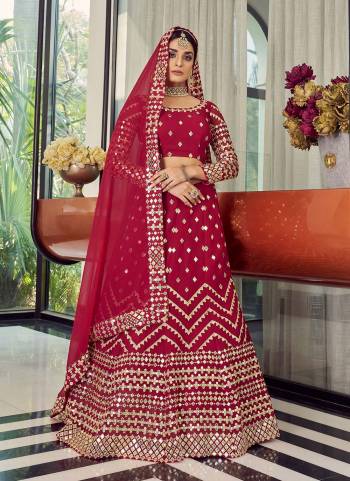 For A Designer Look, Grab These Heavy Designer Lehenga in Beautiful Colored Pair With Pretty Blouse And Dupatta.These Lehenga And Blouse Are Fabricated On Georgette pair With Georgette Dupatta.Its Beautified With Designer Work.