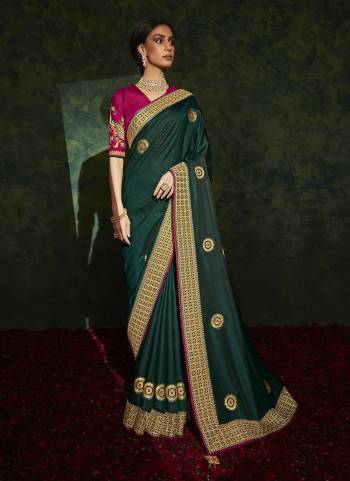 Grab These Designer Saree in All Over Fine Colored Pair With Pretty Colored Blouse.These Saree is Fabricated On Shimmer Silk Pair With Satin Blouse.Its Beautified With Heavy Designer Work