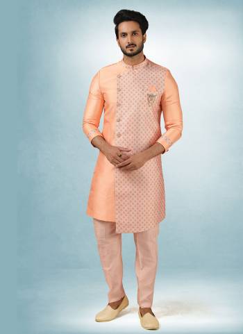 Take your ethnic style quotient to the next level by wearing this fashionable kurta set.Its Come With Art Silk Fabricated Top And Art Silk Bottom.Buy Now These Amazing Collection