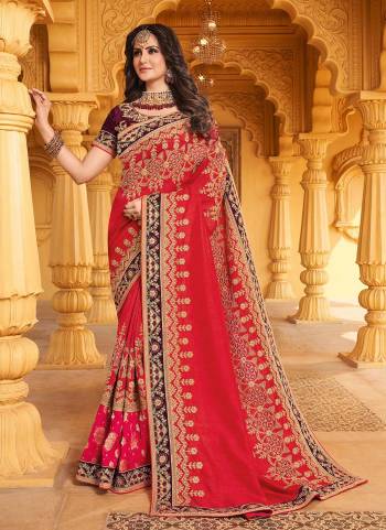 Grab These Designer Saree in All Over Fine Colored.These Saree And Blouse Are Fabricated On Art Silk Based.Its Beautified With Heavy Designer Embroidery Work.