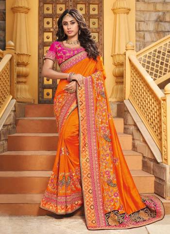 Grab These Designer Saree in All Over Fine Colored.These Saree And Blouse Are Fabricated On Art Silk Based.Its Beautified With Heavy Designer Embroidery Work.