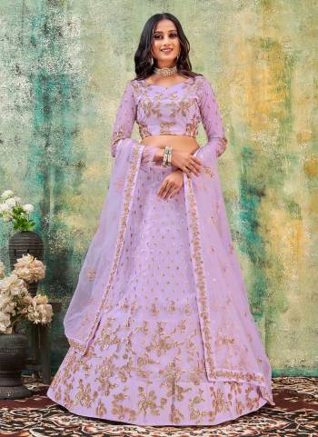 Grab These Heavy Designer Lehenga Choli in Beautiful Colored Pair Wth Designer Blouse And Dupatta.These Lehenga And Blouse Are Fabricated on Net Based Pair With Soft Net Dupatta.Its Beautified With Heavy Designer Work.