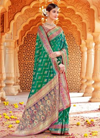 Grab These Saree in Fine Colored Pair With Fancy Blouse.These Saree And Blouse Are Fabricated On Silk Based.Its Beautified With Heavy Wevon Designer Work.