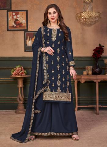 Looking Different Grab These Plazzo Suit in Beautiful Colored Pair With Bottom And Dupatta.These Top is Fabricated on Faux Georgette Pair With Santoon Bottom And Faux Georgette Dupatta.Its Beautified With Heavy Designer Embroidery Work.